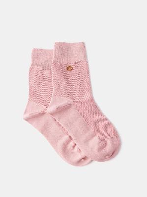 Gucci - Interlocking-g Cotton-blend Socks - Womens - Pink - S
