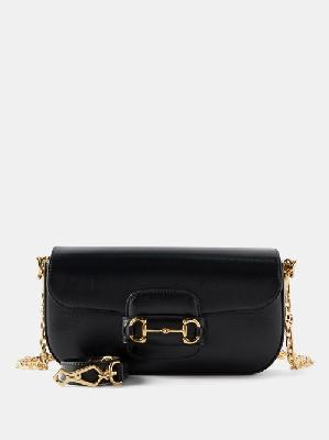 Gucci - 1955 Horsebit Leather Shoulder Bag - Womens - Black