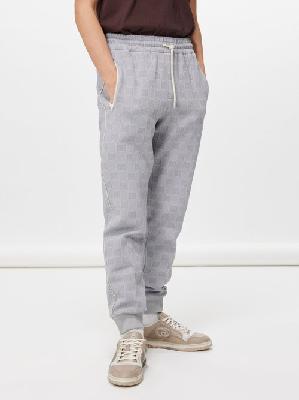 Gucci - GG-jacquard Jersey Track Pants - Mens - Grey - L