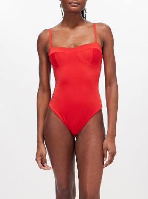 Haight - Teresa Cutout Back Swimsuit - Womens - Red - L
