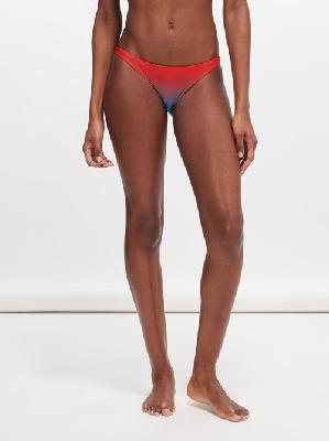 Haight - Ombré Low-rise Bikini Briefs - Womens - Red Blue - XS