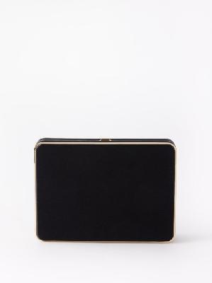 Hunting Season - Square Compact Satin Clutch Bag - Womens - Black - ONE SIZE