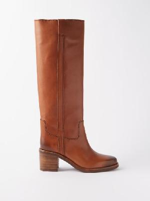Isabel Marant - Seenia Leather Knee-high Boots - Womens - Tan - 37 EU/IT