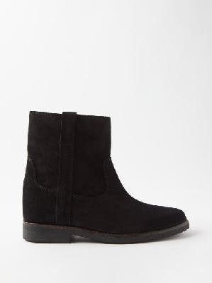 Isabel Marant - Susee Suede Ankle Boots - Womens - Black - 35 EU/IT