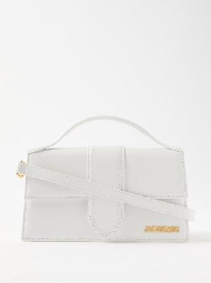 Jacquemus - Bambino Large Leather Handbag - Womens - White - ONE SIZE