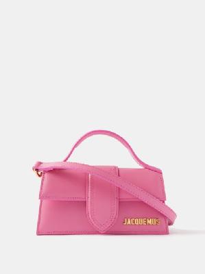 Jacquemus - Bambino Leather Handbag - Womens - Pink - ONE SIZE