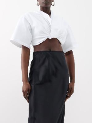 Jacquemus - Bahia Court Cotton-poplin Shirt - Womens - White - M