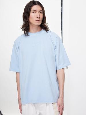 Jacquemus - Camargue Organic Cotton-jersey T-shirt - Mens - Sky Blue - S