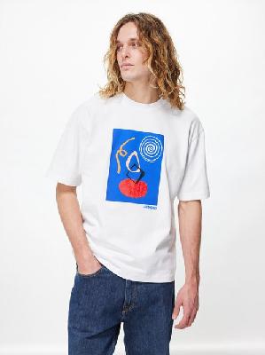 Jacquemus - Cuadro Printed Cotton-jersey T-shirt - Mens - White Multi - S