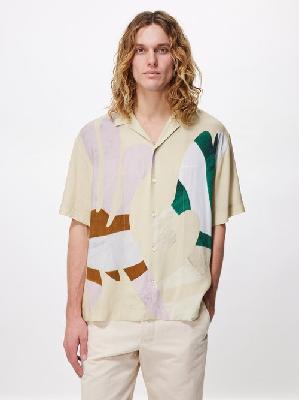 Jacquemus - Jean Printed Twill Shirt - Mens - Cream Multi - 46 EU/IT