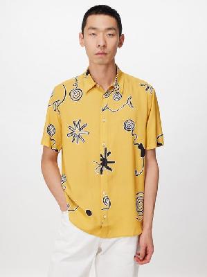 Jacquemus - Melo Printed Twill Shirt - Mens - Yellow Multi - 44 EU/IT