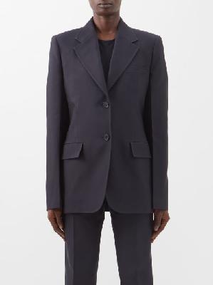Jil Sander - Nylon-blend Gabardine Suit Jacket - Womens - Navy