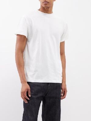 Jil Sander - Pack Of Three Logo-patch Cotton-jersey T-shirts - Mens - White - L
