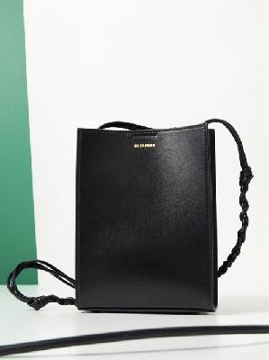 Jil Sander - Tangle Small Leather Cross-body Bag - Womens - Black - ONE SIZE