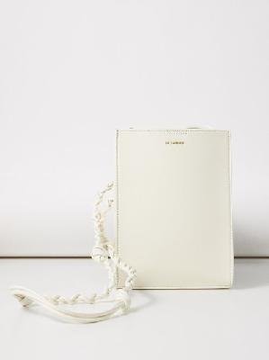 Jil Sander - Tangle Small Leather Cross-body Bag - Womens - White - ONE SIZE