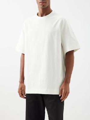 Jil Sander - Textured Cotton-blend Jersey T-shirt - Mens - White - S