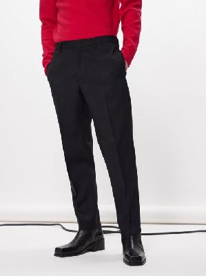 Jil Sander - Pressed Recycled-gabardine Tapered Trousers - Mens - Black - 46 EU/IT