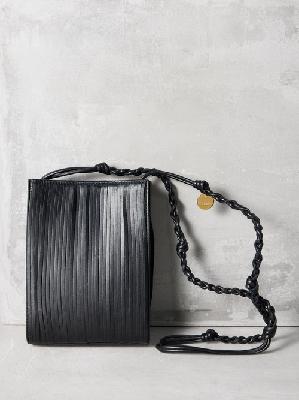 Jil Sander - Tangle Small Slit-leather Cross-body Bag - Womens - Black - ONE SIZE