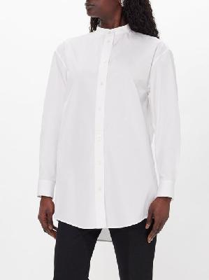 Jil Sander - Wednesday Stand-collar Cotton-poplin Shirt - Womens - White - 32 GER
