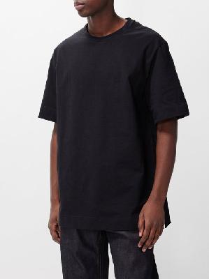 Jil Sander - Textured Cotton-blend Jersey T-shirt - Mens - Black - M