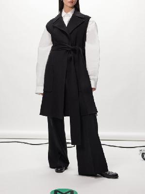 Joseph - Garance Sleeveless Wool-blend Coat - Womens - Black - 38 FR