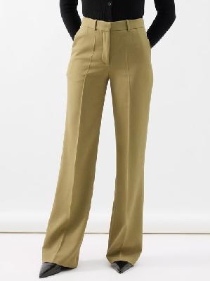 Joseph - Morissey Cady Straight-leg Trousers - Womens - Khaki - 32 FR