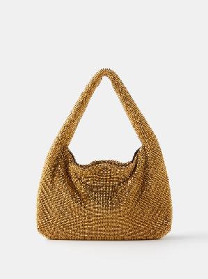 Kara - Mini Crystal-mesh Shoulder Bag - Womens - Gold - ONE SIZE