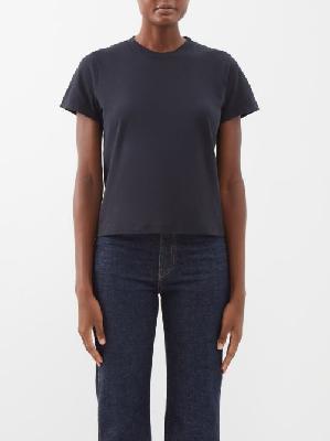 Khaite - Emmylou Cotton-jersey T-shirt - Womens - Black - L