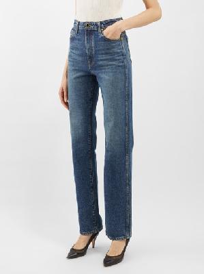 Khaite - Danielle Straight-leg Jeans - Womens - Blue - 25