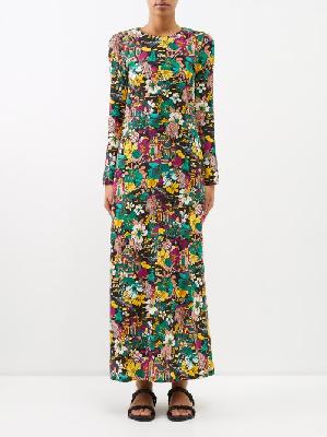 La DoubleJ - Floral-print Jersey Dress - Womens - Multi - L