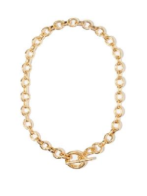 Laura Lombardi - Portrait 14kt Gold-plated Chain Necklace - Womens - Gold - ONE SIZE