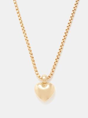 Laura Lombardi - Chiara 14kt Gold-plated Heart Necklace - Womens - Yellow Gold - ONE SIZE