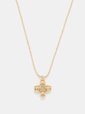 Laura Lombardi - Roccia 14kt Gold-plated Ball-chain Necklace - Womens - Yellow Gold - ONE SIZE
