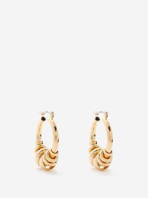 Laura Lombardi - Radda 14kt Gold-plated Hoop Earrings - Womens - Gold - ONE SIZE