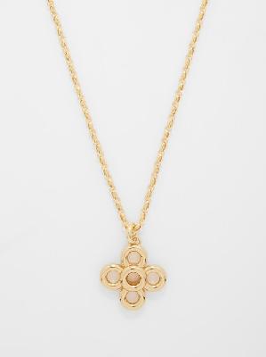 Laura Lombardi - Radda 14kt Gold-plated Pendant Necklace - Womens - Gold - ONE SIZE