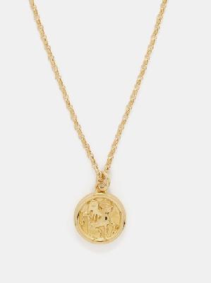 Laura Lombardi - Angel 14kt Gold-plated Pendant Necklace - Womens - Gold - ONE SIZE