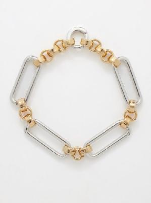 Laura Lombardi - Stanza Platinum-plated & 14kt Gold-plated Bracelet - Womens - Gold Silver - ONE SIZE