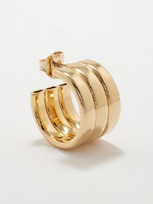 Laura Lombardi - Mini Grazia 14kt Gold-plated Hoop Earrings - Womens - Gold - ONE SIZE