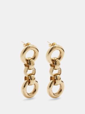 Laura Lombardi - Cinzia Gold-plated Earrings - Womens - Gold - ONE SIZE