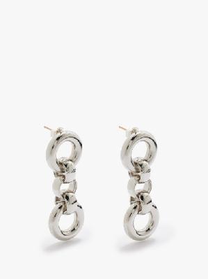Laura Lombardi - Cinzia Platinum-plated Earrings - Womens - Silver - ONE SIZE