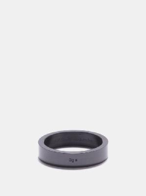 Le Gramme - 3g Brushed Ceramic Ring - Mens - Black - 58