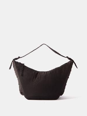 Lemaire - Soft Game Padded-nylon Cross-body Bag - Womens - Dark Brown - ONE SIZE