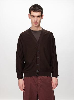 Lemaire - Twisted Wool-blend Cardigan - Mens - Brown - S