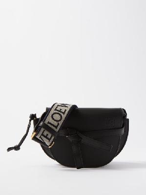 Loewe - Gate Mini Leather Cross-body Bag - Womens - Black - ONE SIZE