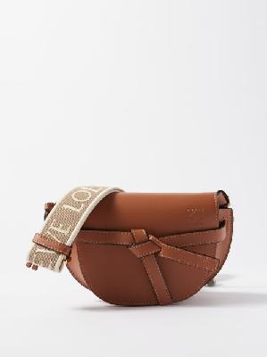 Loewe - Gate Mini Leather Cross-body Bag - Womens - Tan - ONE SIZE