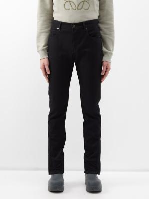 Loewe - Logo-patch Slim-leg Jeans - Mens - Black - 44 EU/IT