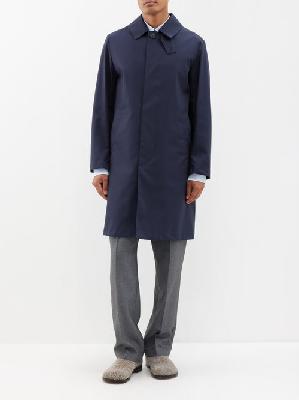 Mackintosh - Manchester Raintec-cotton Overcoat - Mens - Navy - 42 UK/US