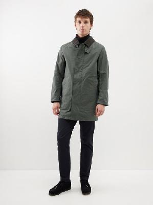 Mackintosh - Norfolk Waxed-cotton Overcoat - Mens - Green - M