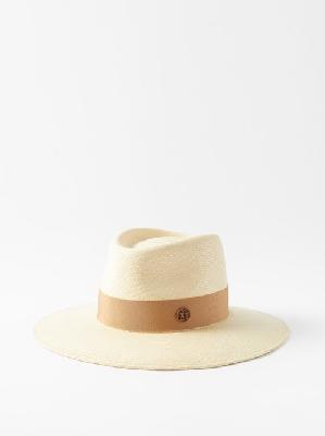 Maison Michel - Charles Straw Panama Hat - Womens - Beige - L