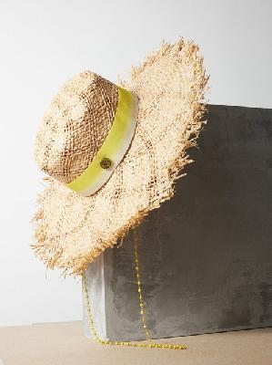 Maison Michel - Kendall Ombré-ribbon Raffia Hat - Womens - Natural - L